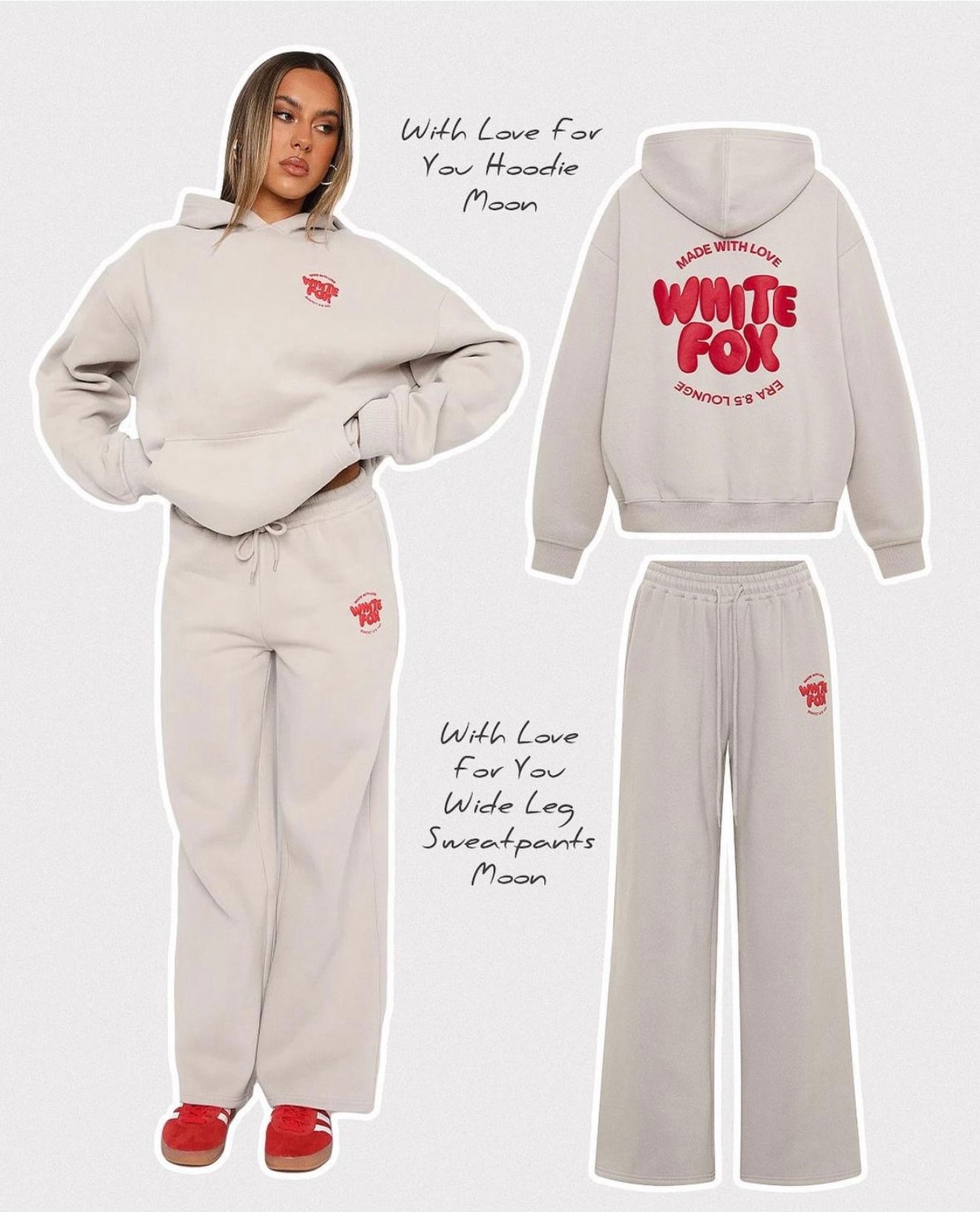 WhiteF - 2 Pcs Tracksuit